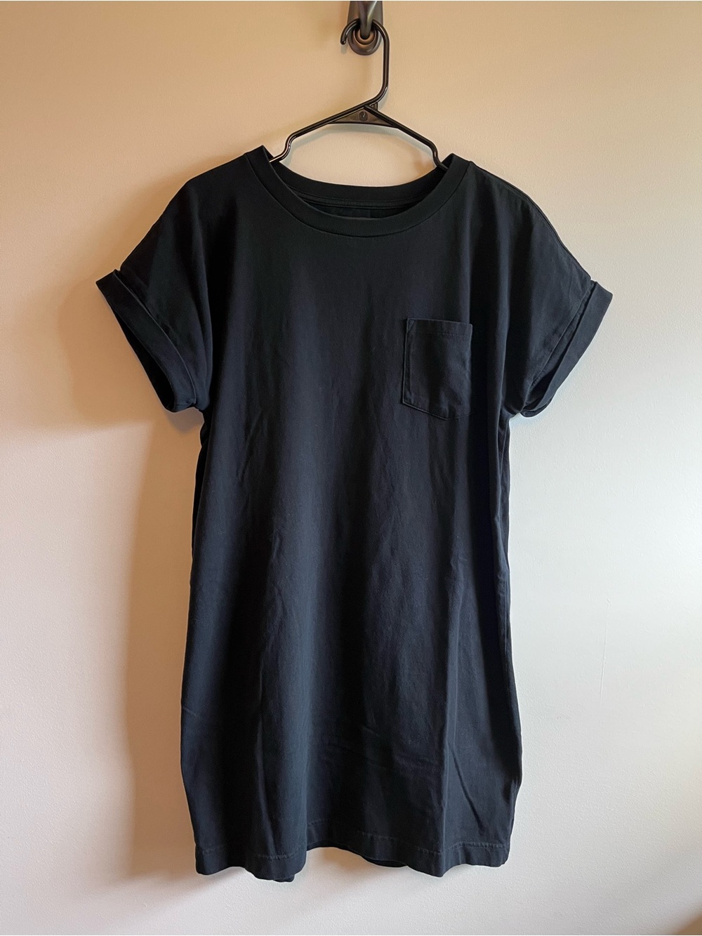 Gap Black Pocket T-Shirt Dress